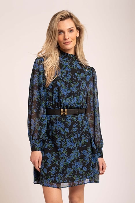 REMI DRESS CAMELIA FLOWER BLUE 1