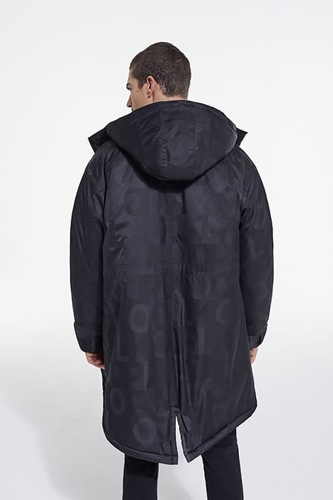 PARKA DOUBLEE DE FAUX MOUTON BLACK 2