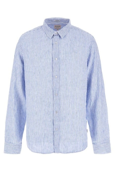 LS NAUTICAL STRIPE LINEN SHIRT SMART BLUE MULTI 4