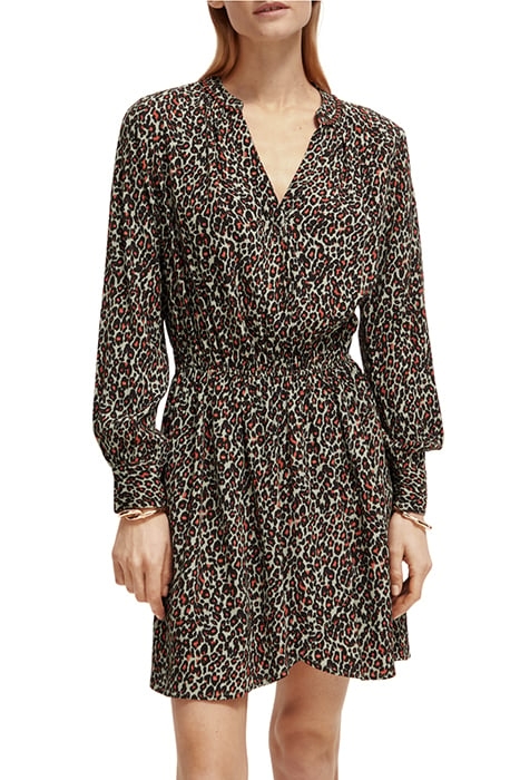 ELASTICATED WAIST MINI DRESS CREATURES OF THE NIGHT FIELD GR 1