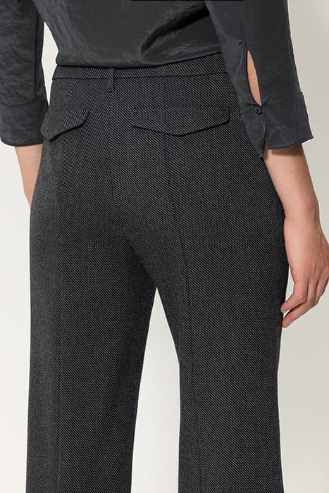 GABARDINE FLARE PANTS ANTHRACITE 6
