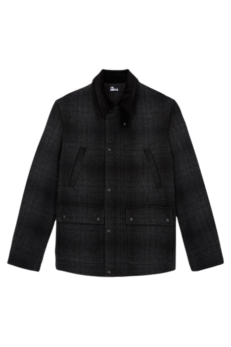 BLOUSON CARREAUX GRIS ET NOIR ZIPE GREY BLACK 5