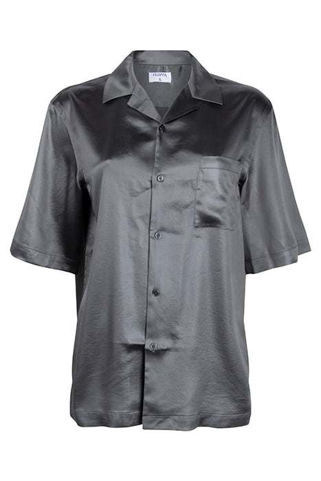 SHINY SHORT SLEEVE SHIRT SAGE 1
