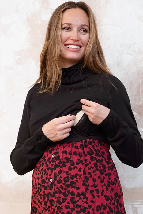 NURSING DRESS BLACK 6