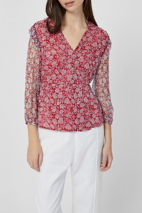 CALA FLORAL V NECK TOP MISC. 1