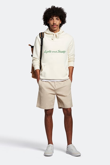 SCRIPT HOODED SWEATSHIRT VANILLA ICE/ MOLLY'S GREEN 3