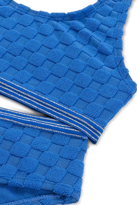 GIRLS RUBY BIKINI SET CHECK STRUCTURE ELECTRIC BLUE CHECK 3