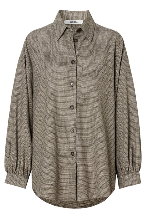 ELVI WIDE SHIRT HUNTER GREEN 3