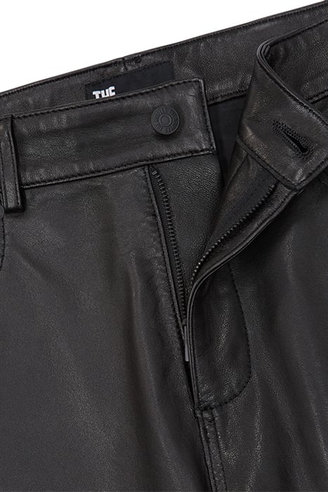 PANTALON SLIM CUIR BLACK 2