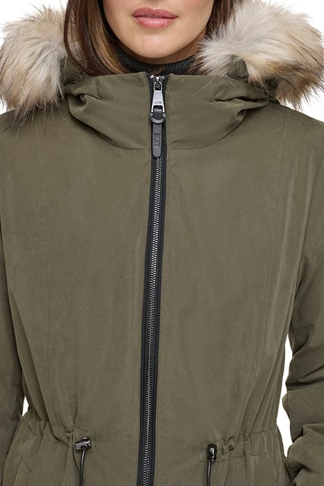 ZIPFRT LONG PUFFER LODEN 5