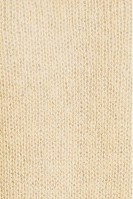 MOHAIR O-NECK PULLOVER PALE KHAKI 5