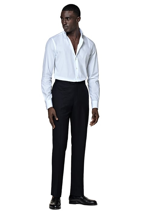 BLUE STRIPED POPLIN SLIM FIT SHIRT BLUE 5