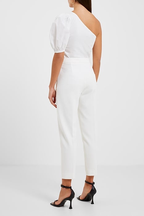 ROSANNA COT MIX 1 SHOULDER TOP WHITE 2