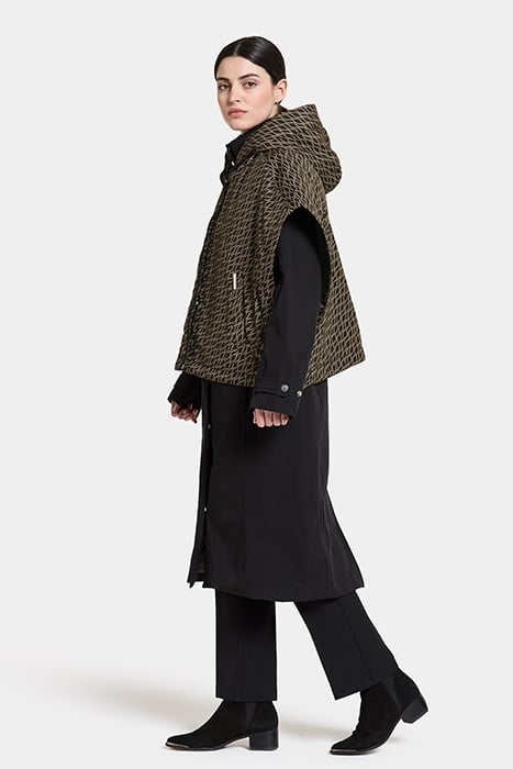 SIRI WNS CAPE ROPE AOP BLACK 7