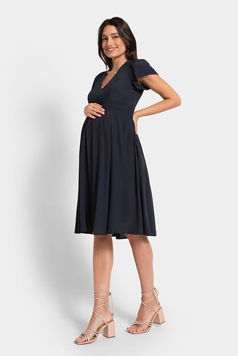 MATERNITY MINI DRESS BLUE 3