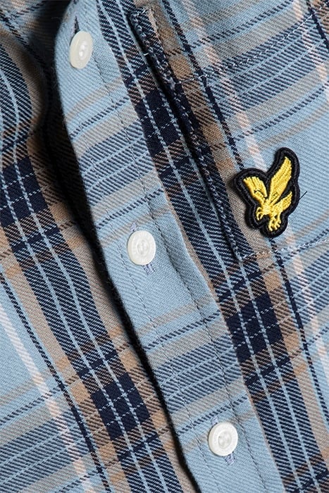 BUTTON DOWN CHECK SHIRT SLATE BLUE 3