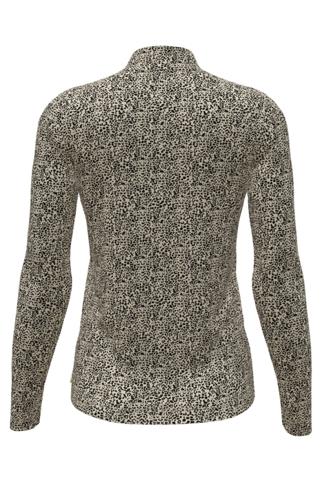 ALL OVER PRINTED MOCKNECK LONG SLEEVED SHIRT LEOPARD SPOT 5