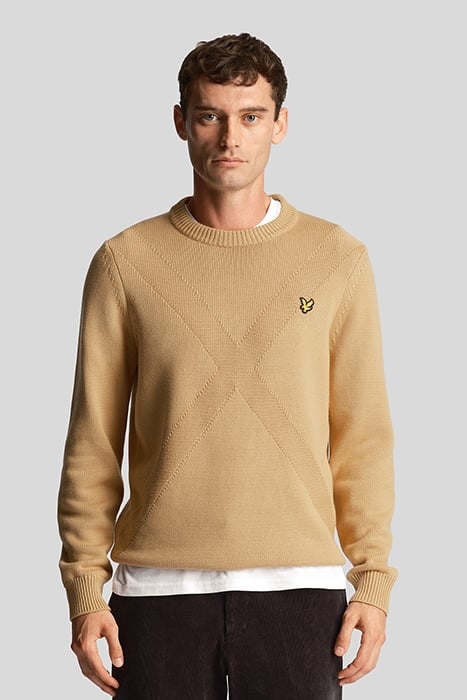 INSIGNIA CREW NECK JUMPER CAIRNGORMS KHAKI 1