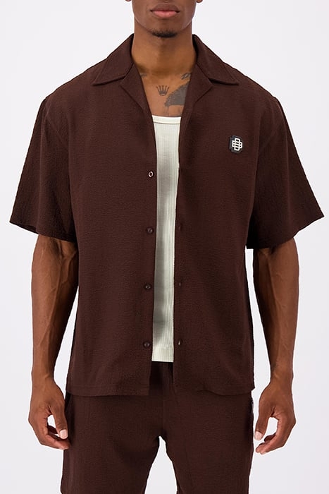 MONO RELAX SHIRT BROWN 1