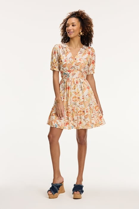 LADIES JAEL DRESS FRUITY BLUES ORANGE FRUITY BLUES 3