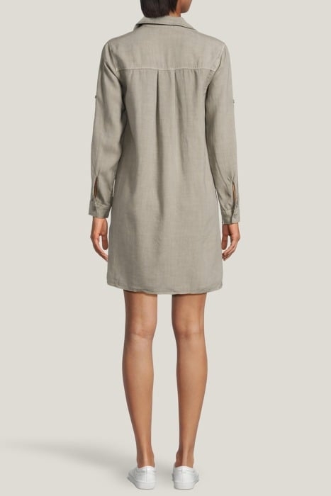 LONG SLEEVE A-LINE DRESS SOFT ARMY 2