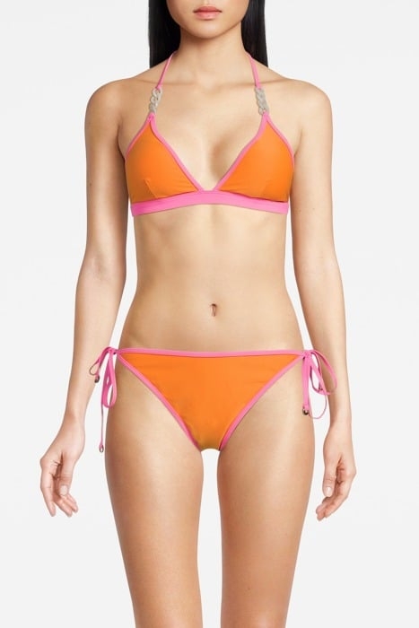 RUTHA-NEON BIKINI TOP ORANGE/PINK 1