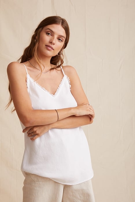 FRAYED CAMI WHITE 1