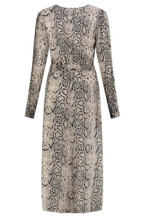 REESE SNAKE DRESS BRANDED SNAKE BROWN 2