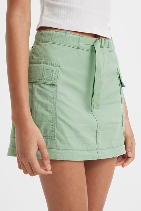CONVERTIBLE MINI SKIRT GREEN 5
