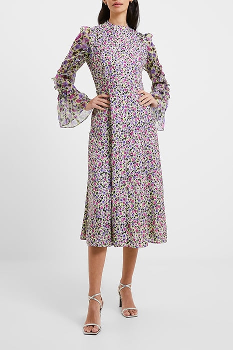 ALEZZIA ELY JACQUARD MIX DRESS GREEN 1