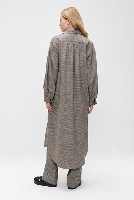 EMMY LONG SHIRT DRESS HUNTER GREEN 2