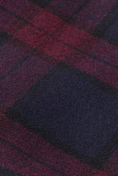 WOOL BLEND CHECK BOMBER JACKET BORDEAUX NIGHT CHECK 8