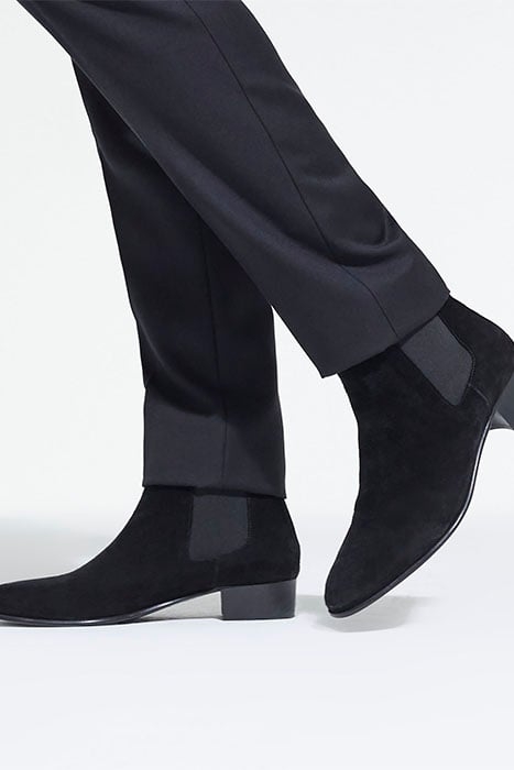 BOTTINES CHELSEA EN DAIM BLACK 2