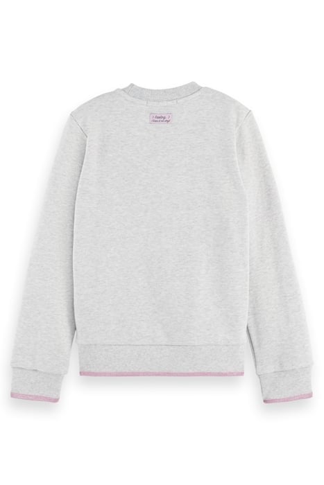 GIRLS REGULAR-FIT SEQUIN ARTWORK SWEATSHIRT GREY MELANGE 5
