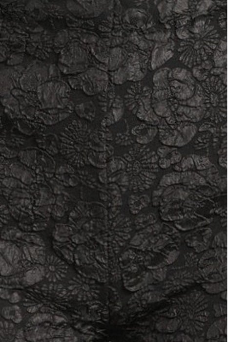 STRETCH JACQUARD FLARED PANTS BLACK 5