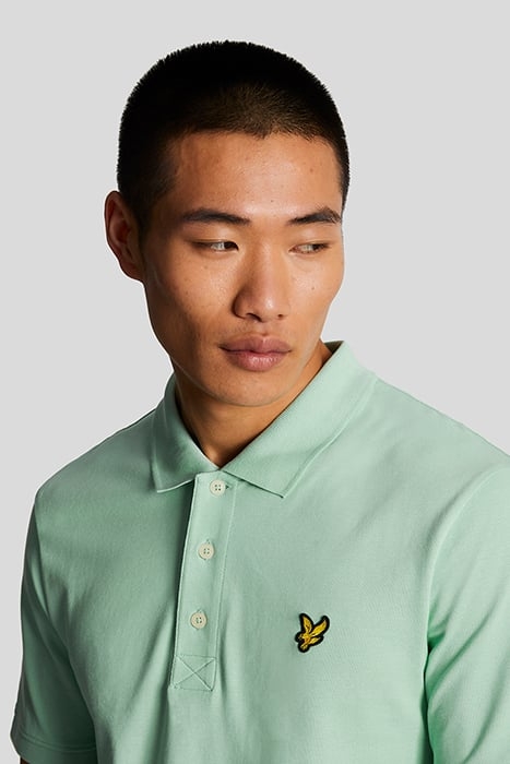 PLAIN POLO SHIRT TURQUOISE SHADOW 5