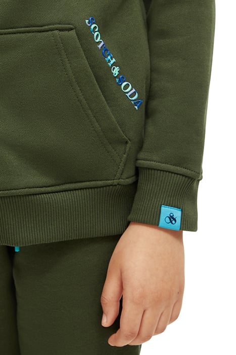 BOYS RELAXED FIT ZIP-THROUGH HOODIE IN ORGANIC COTTON FOREST 7