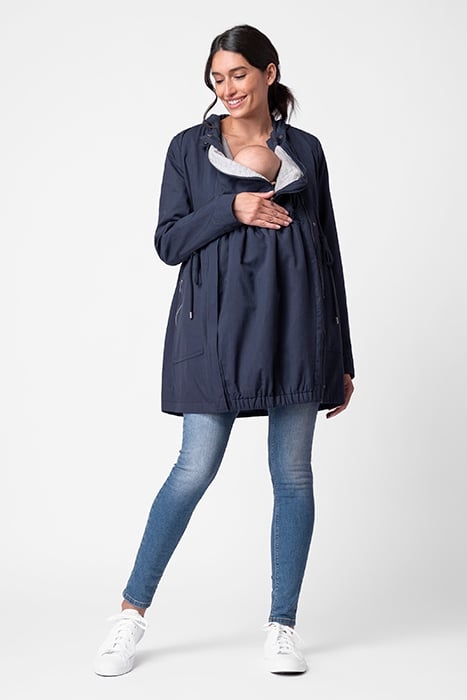 MATERNITY UTILITY JACKET BLUE 2