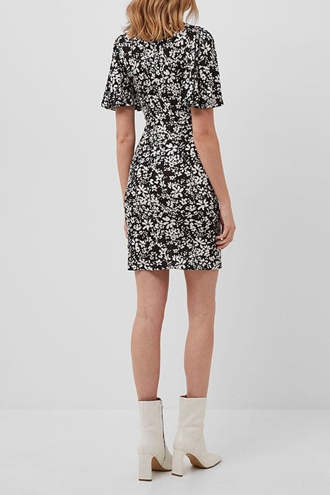 RITA FLORALE MED JRSY SSLV DRS BLACK 3