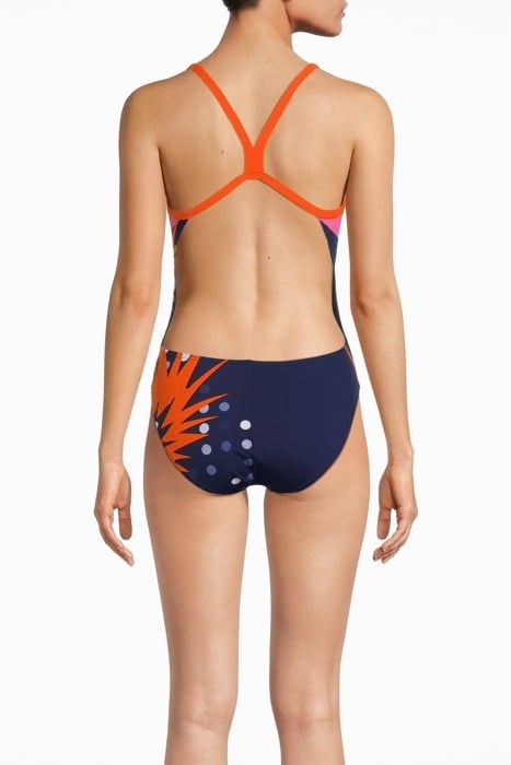 W LIKE ONE PIECE CHALLENGE BACK FL NAVY,MANGO 2