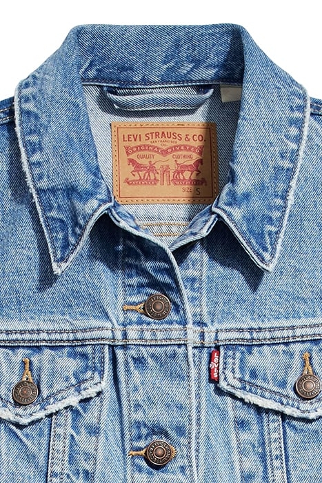 XS SLEEVELESS DENIM JACKET IN BLUE 4