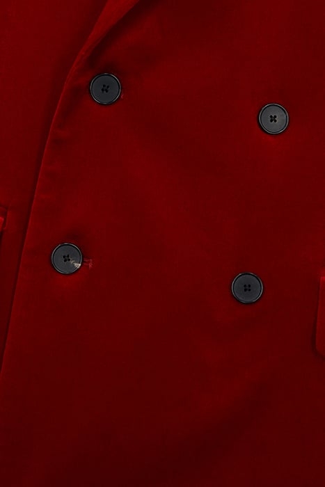 VESTE VELOURS CROISEE RED 7