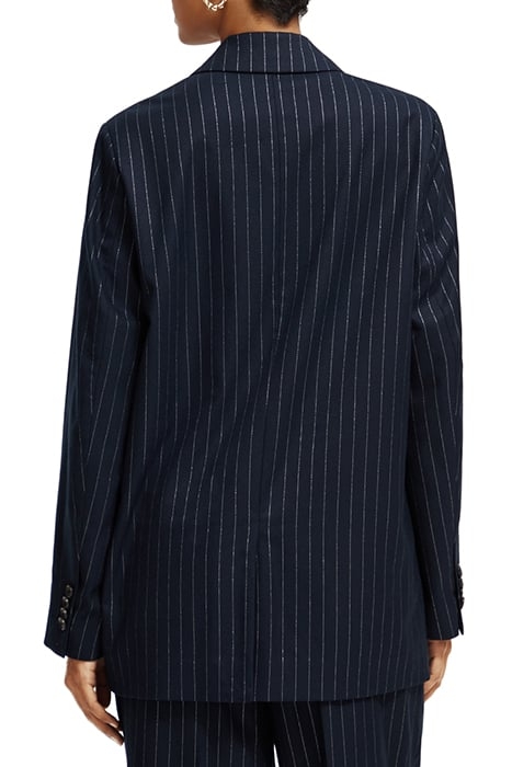 DOUBLE BREASTED PINSTRIPE BOYFRIEND BLAZER NIGHT PINSTRIPE 2