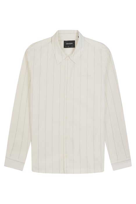 PINSTRIPE OVERSHIRT CHALK 4