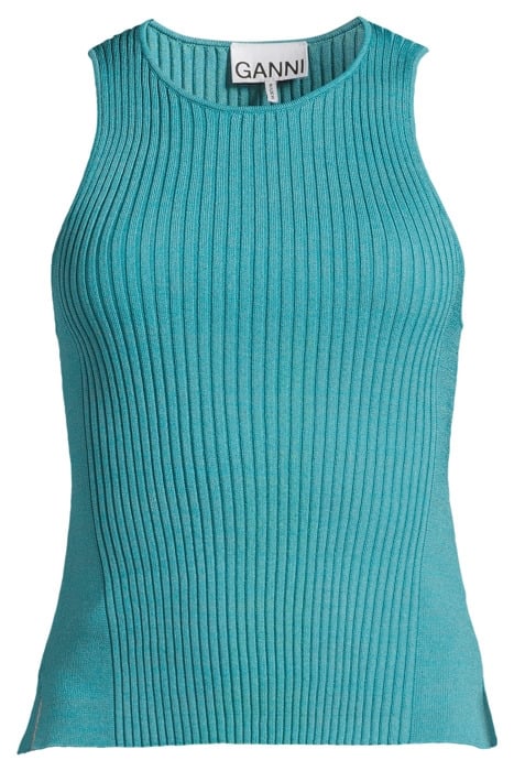 MELANGE SLEEVELESS TOP LAGOON 3
