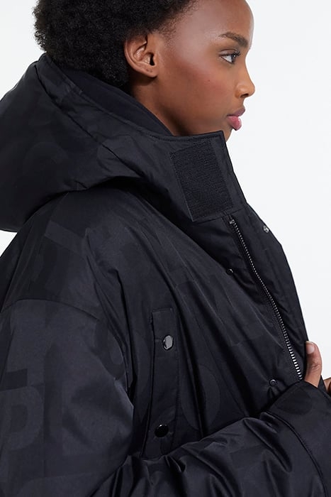 PARKA WITH FAKE SHEEP LINING BLACK 6