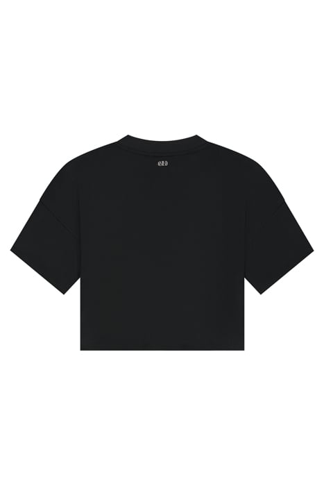 STRASS LOGO T-SHIRT BLACK 3