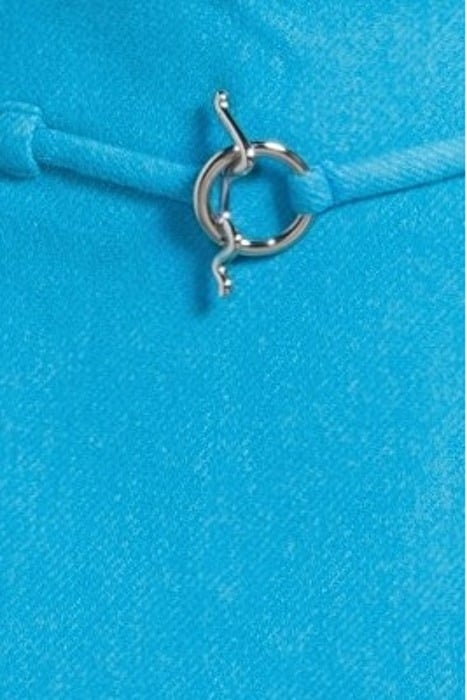 TWILL WOOL SUITING MINI SKIRT BLUE CURACAO 5