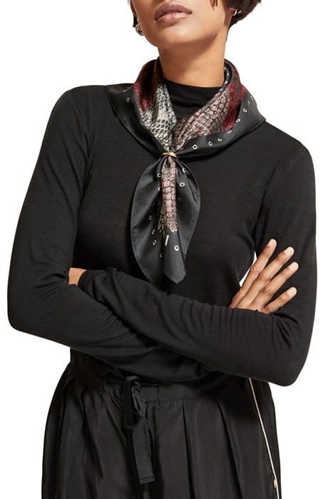 PRINTED SQUARE SCARF SNAKE MULTI 2