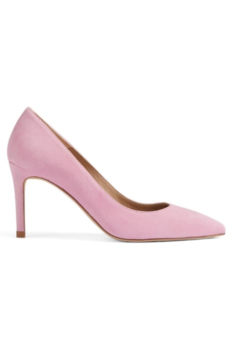 FLORET POINTED COURT HEEL PINK 1